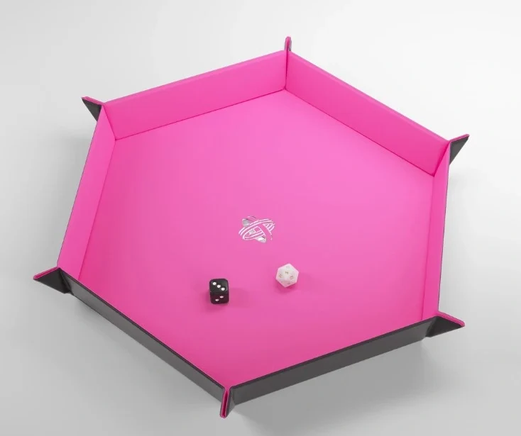 Gamegenic - Magnetic Dice Tray Hexagonal: Black / Pink, bild 2