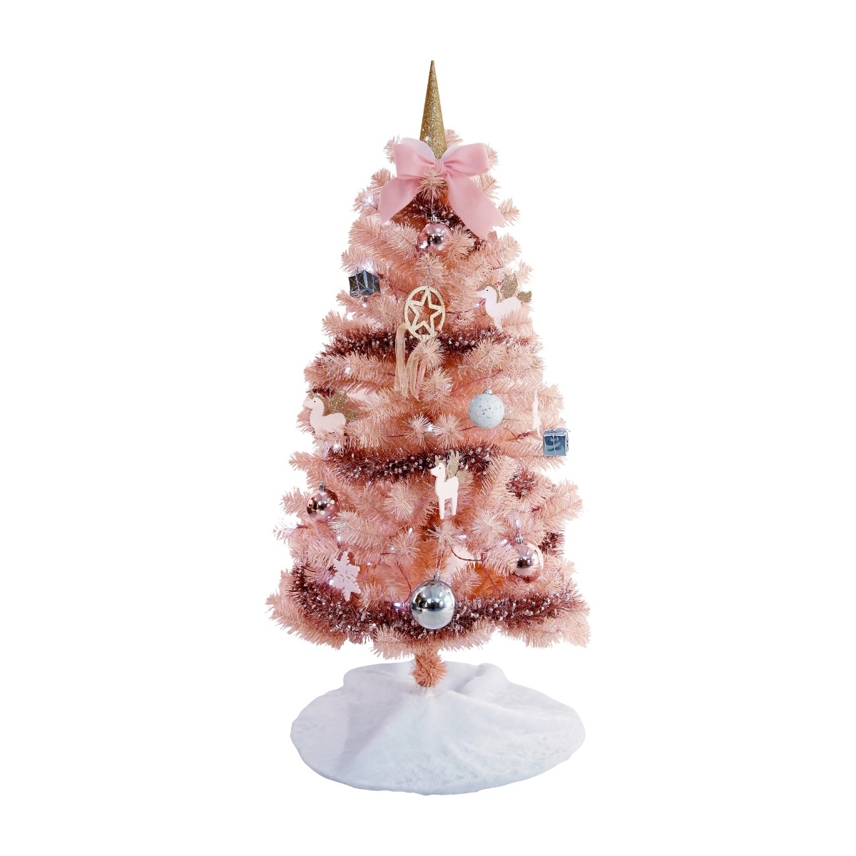 Kulz Unicorn julgran 120 cm, ljusrosa