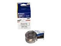 Brady B-342 PermaSleeve krympslang för M211, 8,51 mm x 2,1 m, svart på vitt