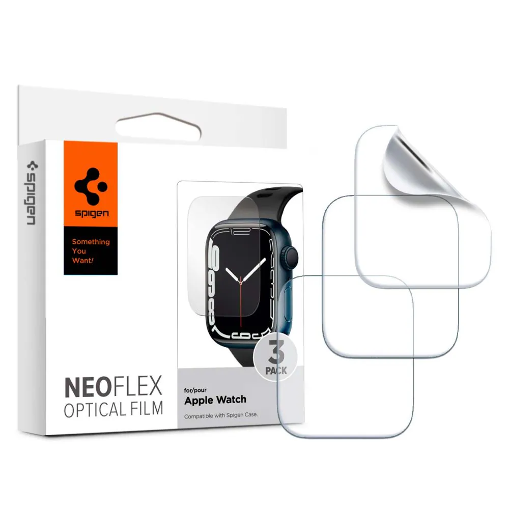 Spigen Neo Flex skyddsfilm för Apple Watch 4/5/6/7/8/SE (40/41mm) - 3 st.