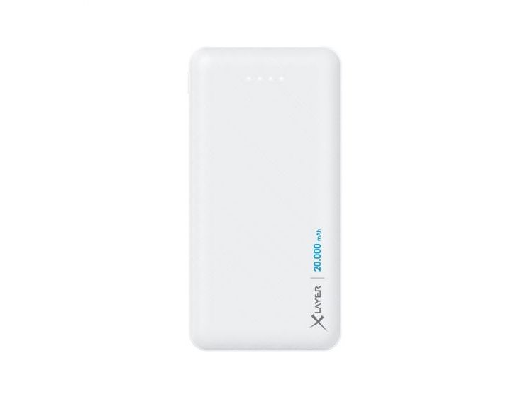 XLayer 217286, Vit, Mobiltelefon / smartphone, Surfplatta, Vit, Litium Polymer (LiPo), 20000 mAh, USB