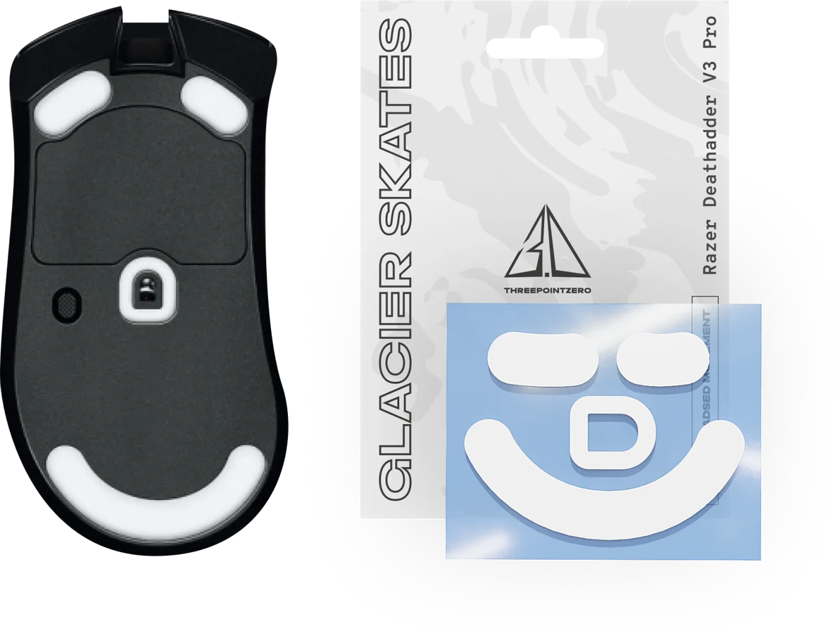 Threepointzero Glacier Skates - Razer DeathAdder V3 Pro