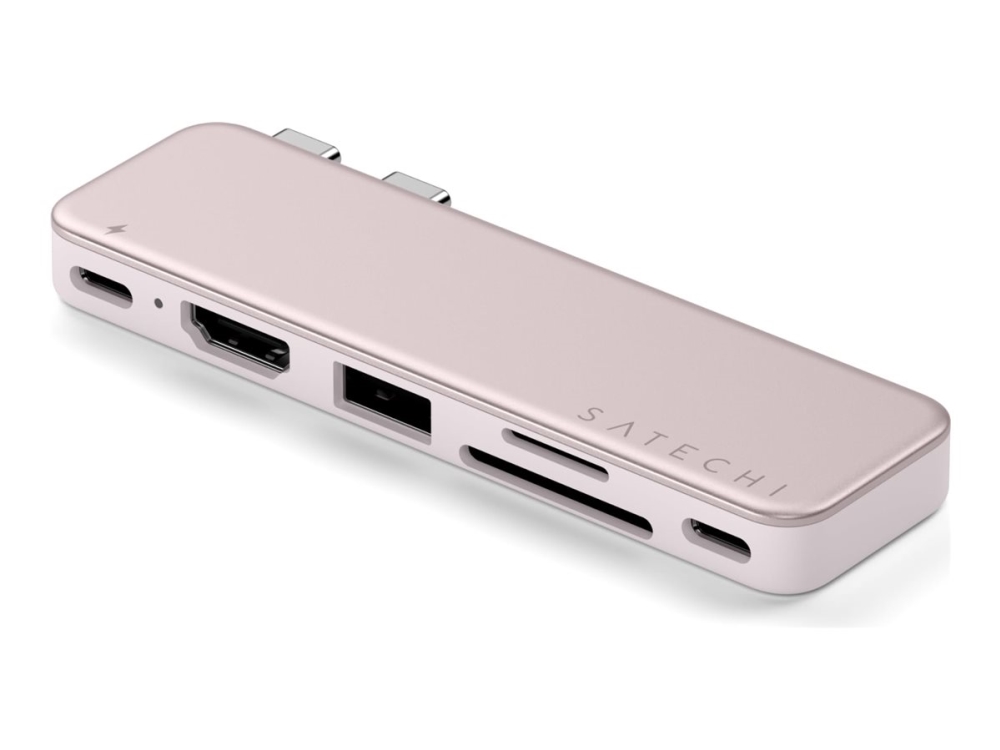 Satechi USB-C Snap Hub för MacBook Neo Rouge