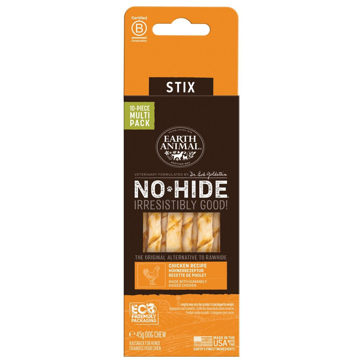 No Hide Hundtuggpinnar med Kyckling 10 st