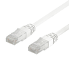 Nätverkskabel oskärmad Cat6, LSZH, 1 meter, 50-pack - Vit