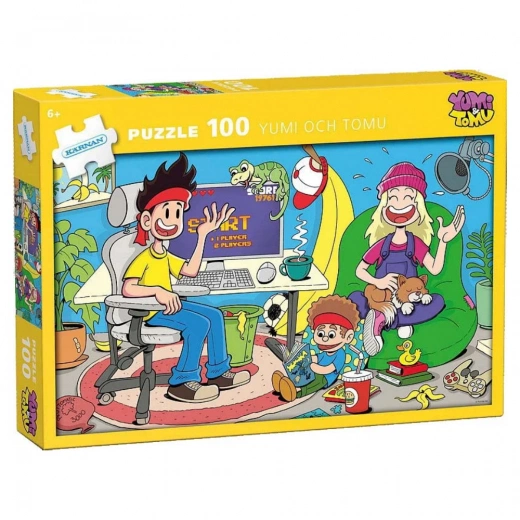 Kärnan Yumi & Tomu Gaminghörna Puzzle (100 bitar)