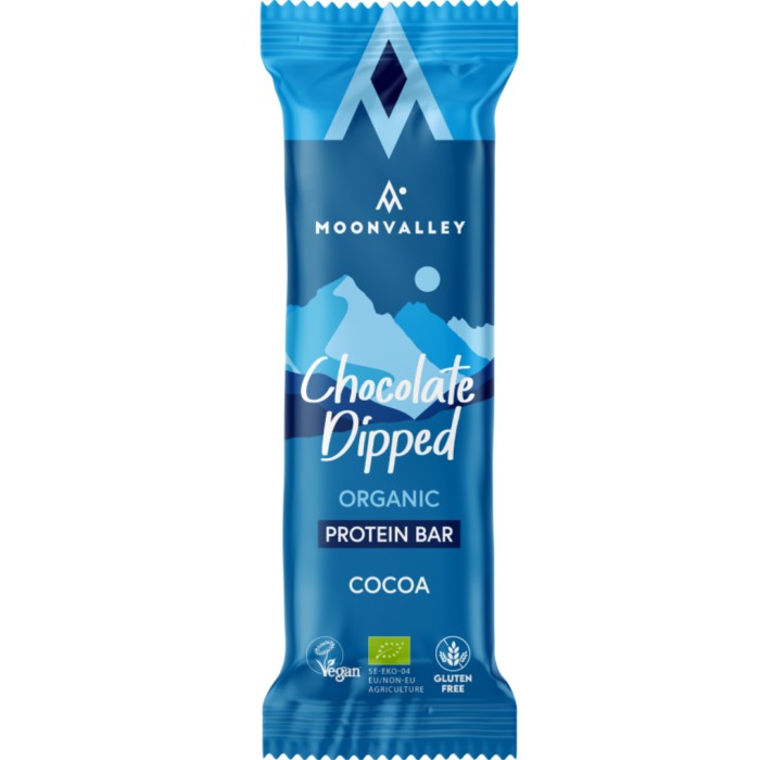 Moonvalley Protein Bar Chocolate-Dipped Cocoa, 50 g