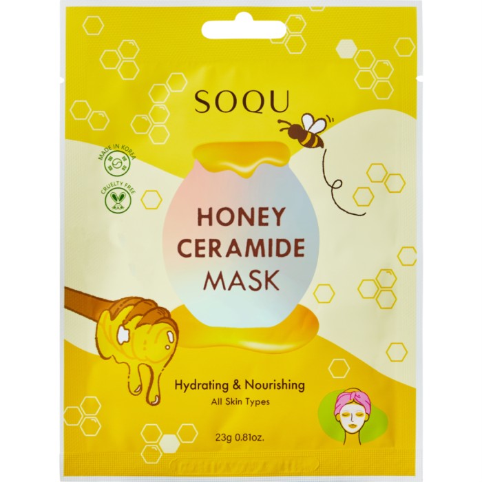 SOQU Honey Ceramide Sheet Mask 1 pcs, bild 2