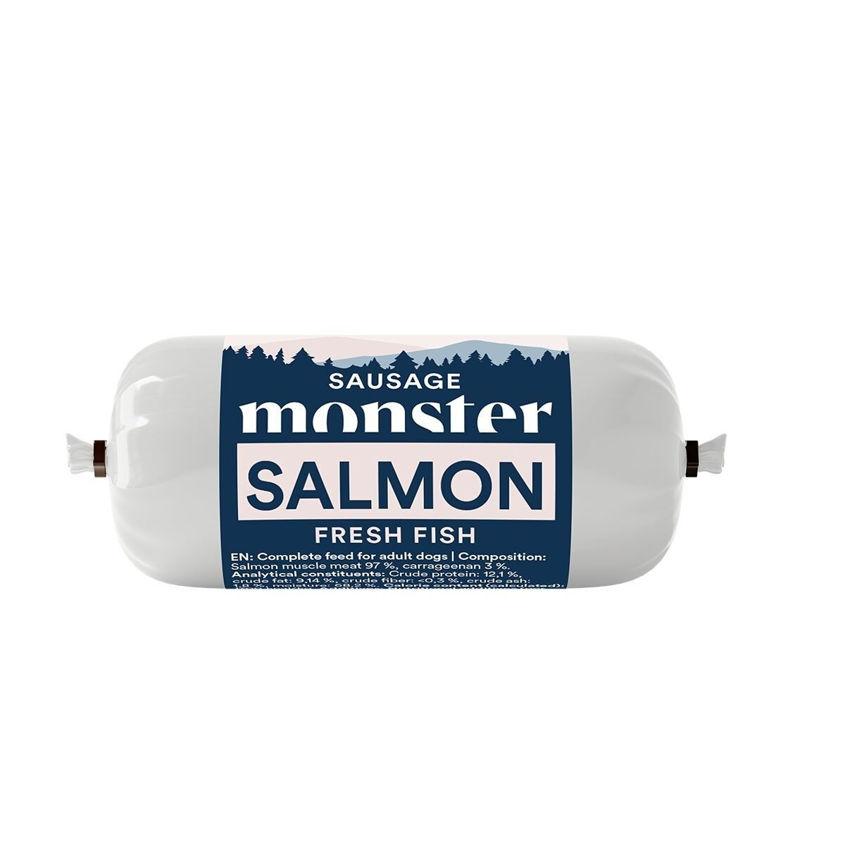 Monster Dog Sausage Salmon 80g