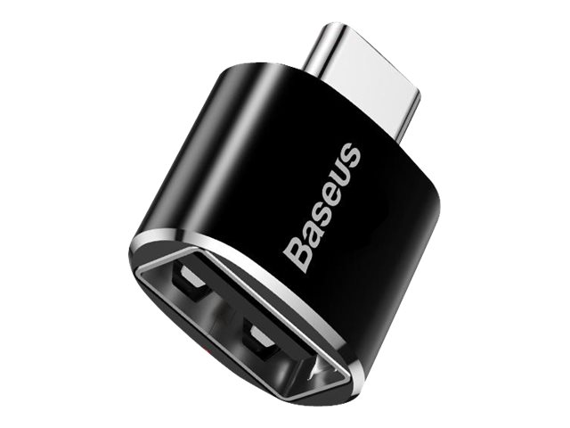 Baseus Adapter USB-A hona till USB-C hane OTG - Svart