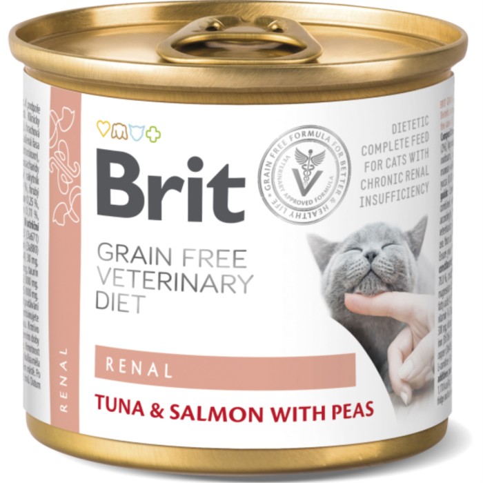 Brit GF Vet Diet Cat Cans Renal 200 g