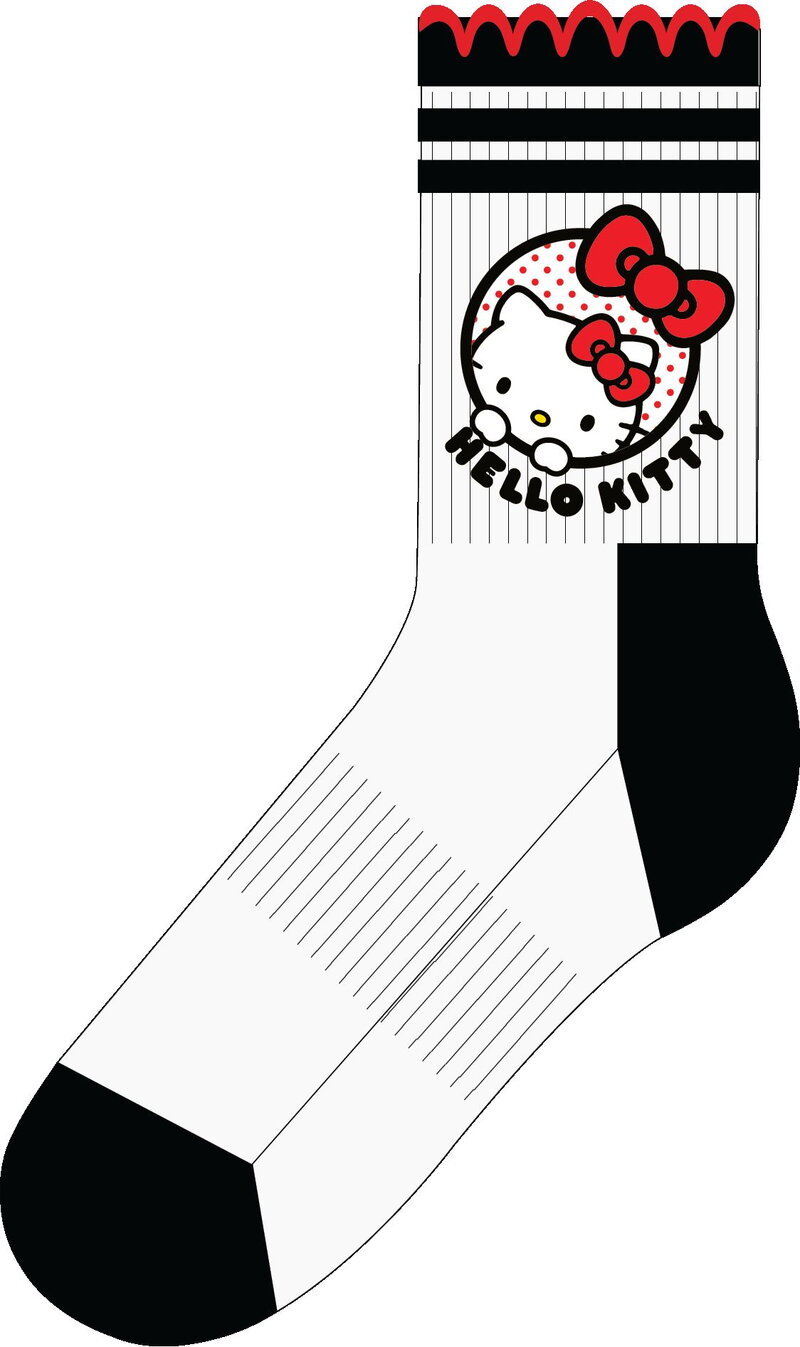 Happy Socks Hello Kitty Ribbon Short Crew Sneaker Sock 36-40