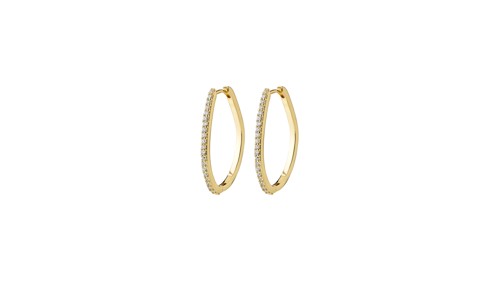 PILGRIM - ROOT Hoop Earrings - Gold-Plated - 31 mm, bild 3