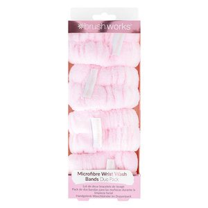 Brushworks Microfibre Wrist Wash Bands 2 pairs