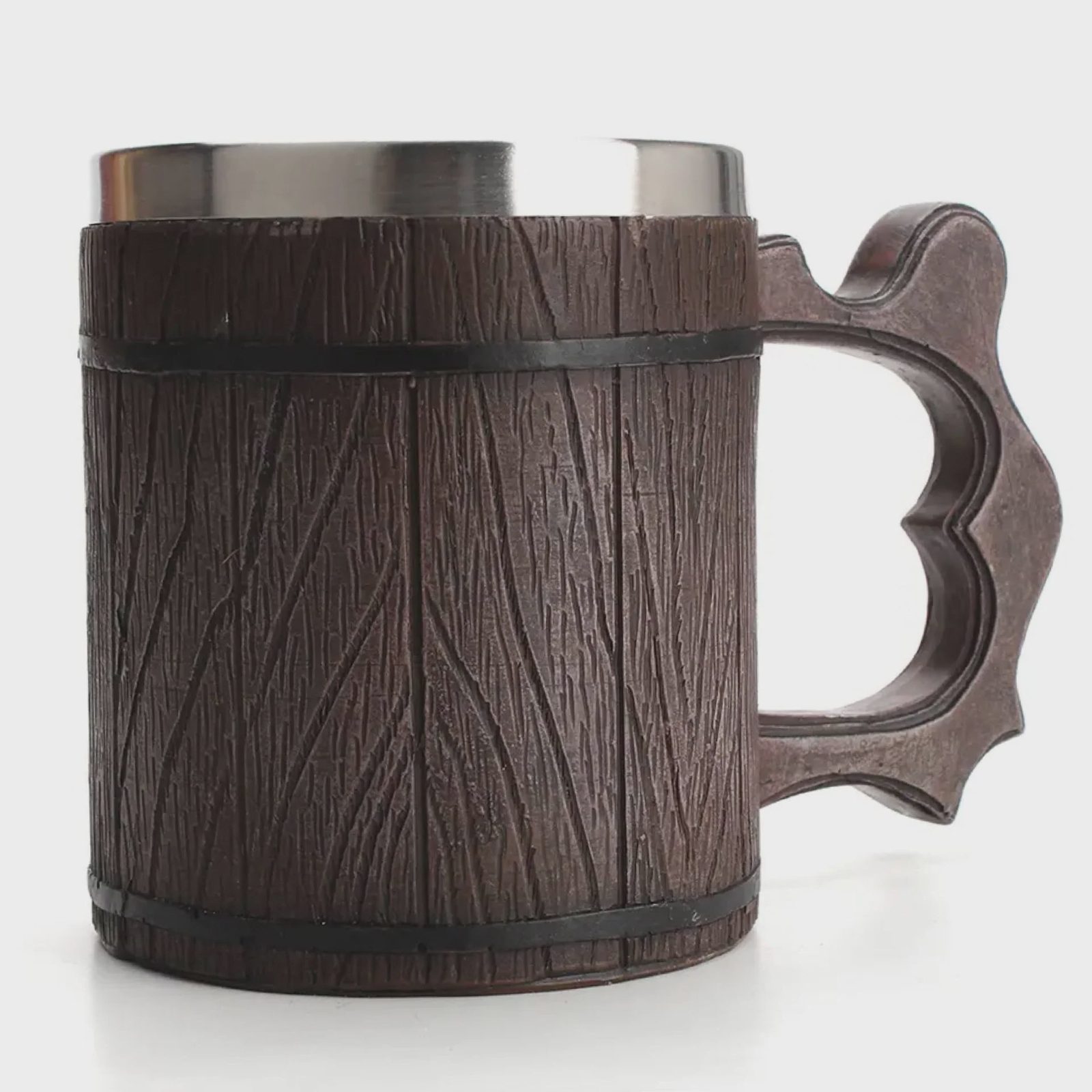 Mystic Brown Mug 450 ml Resin Stainless Steel Brown