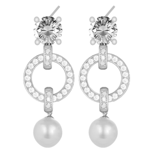 Snö Of Sweden Callie Pearl Ear Silver White Onesize