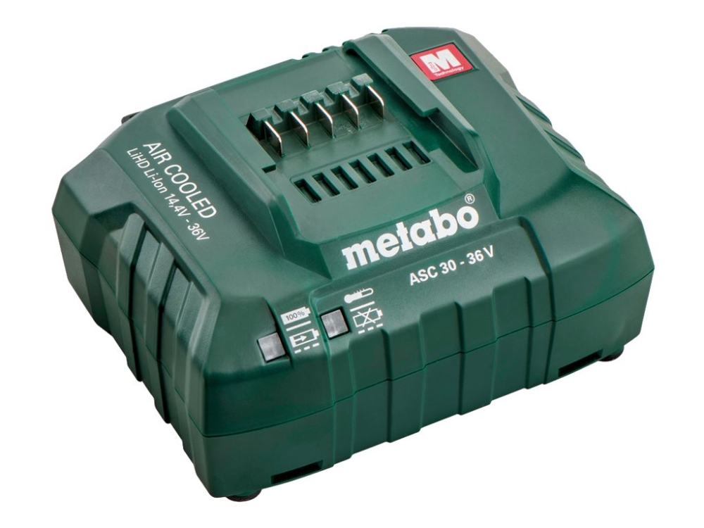 Metabo ASC 30-36 V - Batteriladdare - 3 A - Europa - för Metabo BS 14.4, BS 18 LTX-3, HS 18, SB 18 LTX-3, WPB 36-18 PowerMaxx BS 12