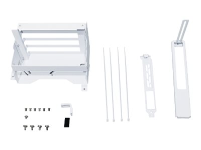 Lian Li O11DEXL-1W upprätt GPU-fäste - vit - konverteringssats för Lian Li O11DEXL-W - upprätt montering av grafikkort - fäste för PCI-kortplats - utan stigkabel - för GPU:er med 4 kortplatser (O11DEXL-1W)