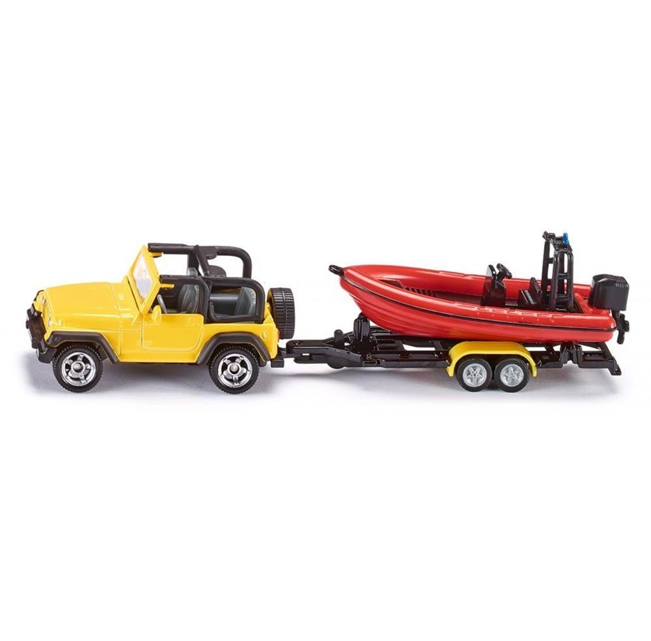 Siku Super - 1658 Jeep med båt