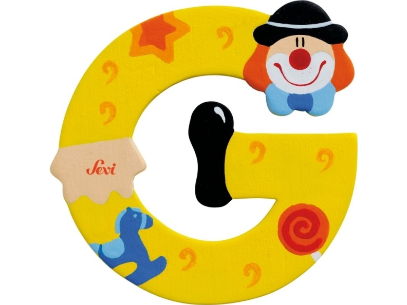 Sevi Träbokstav G, Clown (81743)