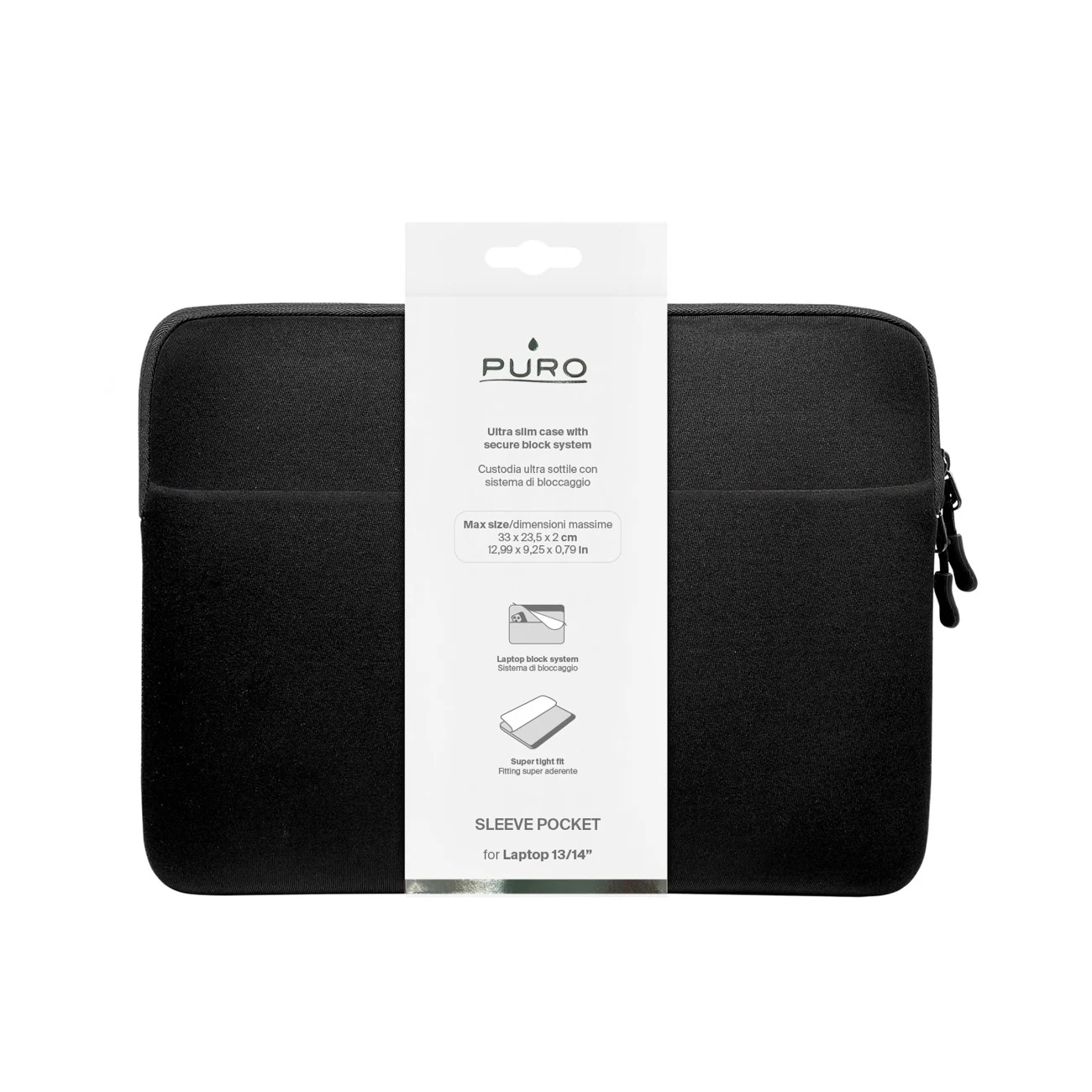 Puro Slim Pocket 13" väska för bärbar dator - Svart, bild 2