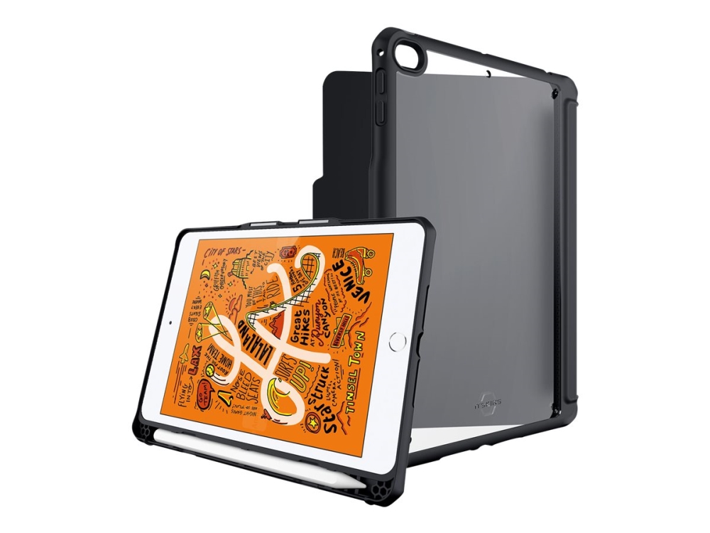 ITSKINS HYBRID // SOLID FOLIO - Vikbart fodral för surfplatta - konstläder - svart - för Apple iPad mini 5 (5:e generation)
