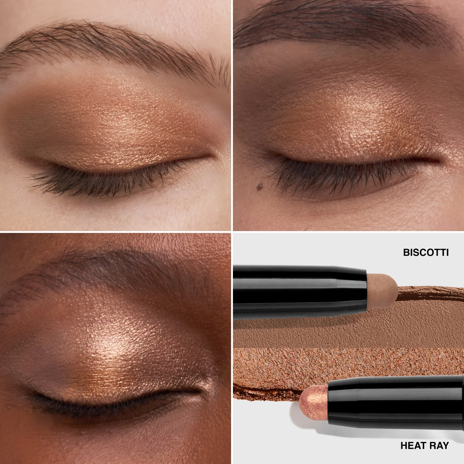Bobbi Brown Dual-Ended Long-Wear Cream Eyeshadow Stick Heat Ray/Biscotti 1.6 g, bild 2