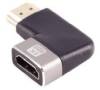Adapter HDMI hane till hona, MicroConnect, 8K@60Hz, vinklad höger - Svart