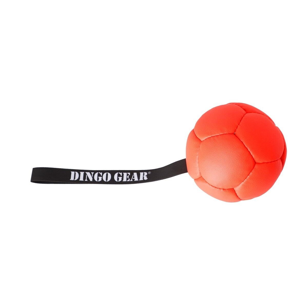 Dingo Gear Eco Hundboll i Nylon med Handtag 13 cm Orange