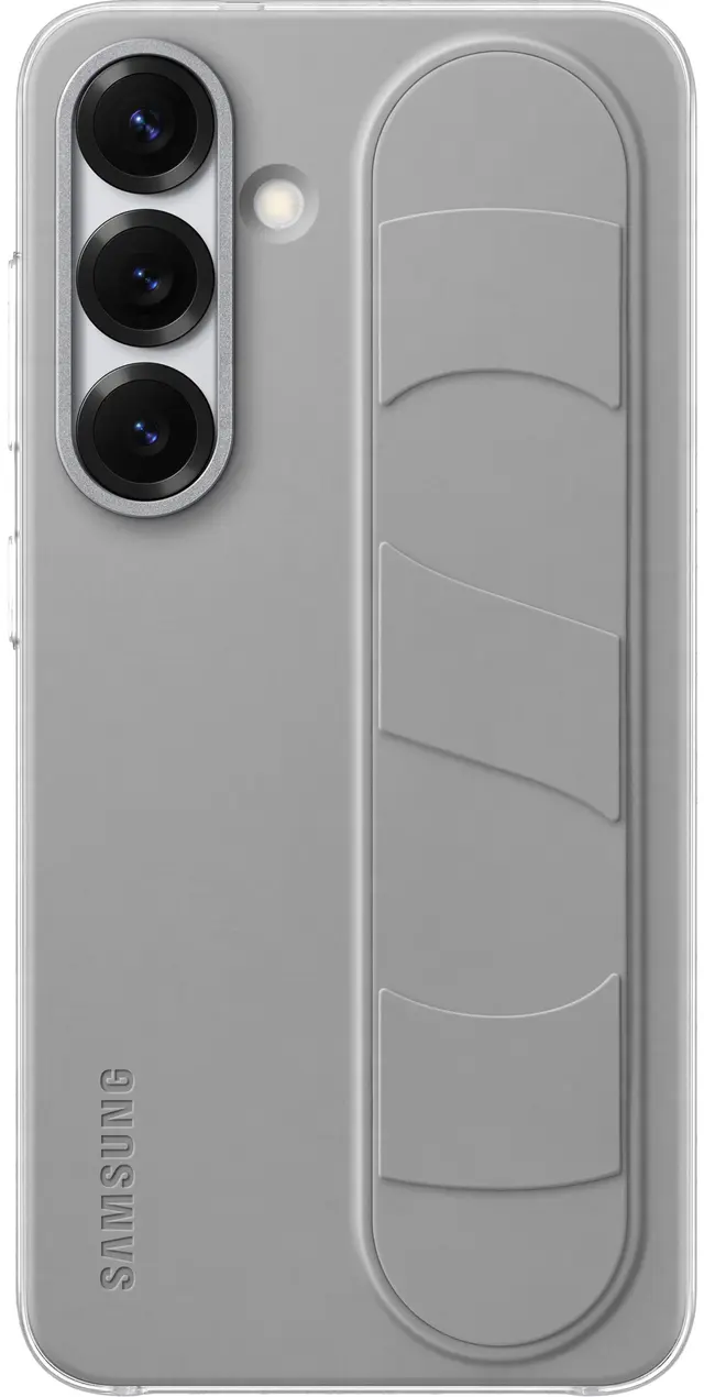 Samsung Galaxy S25 Standing Grip skal, grå, bild 3