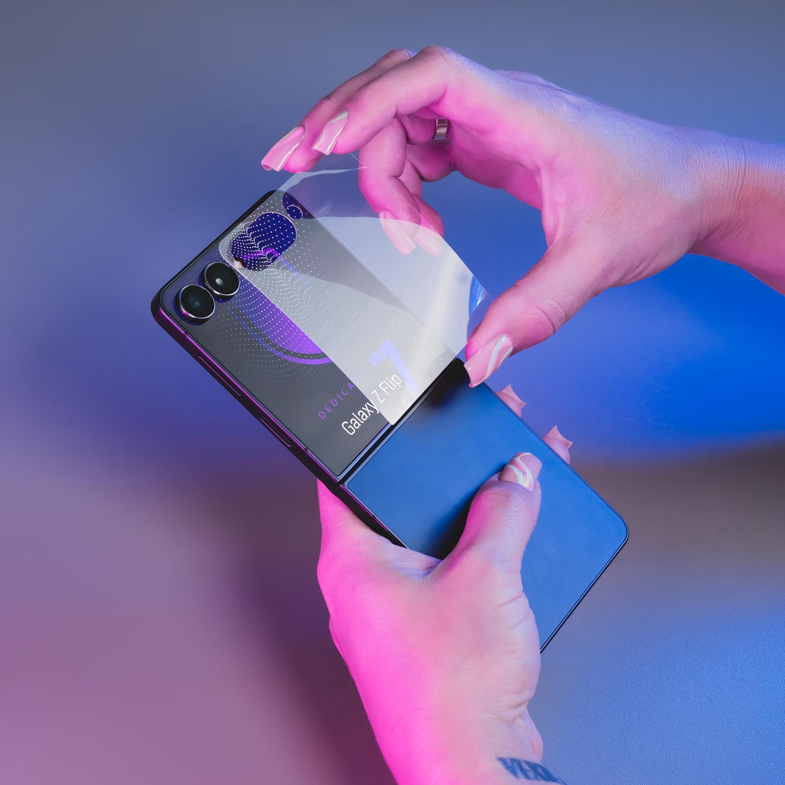 3mk SilverProtection+ Folded Edition skyddsfilm för Samsung Galaxy Z Flip 7, bild 5