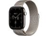 Apple Watch Series 12 GPS + Cellular 46 mm naturlig titan, naturlig Milanesisk loop - M/L