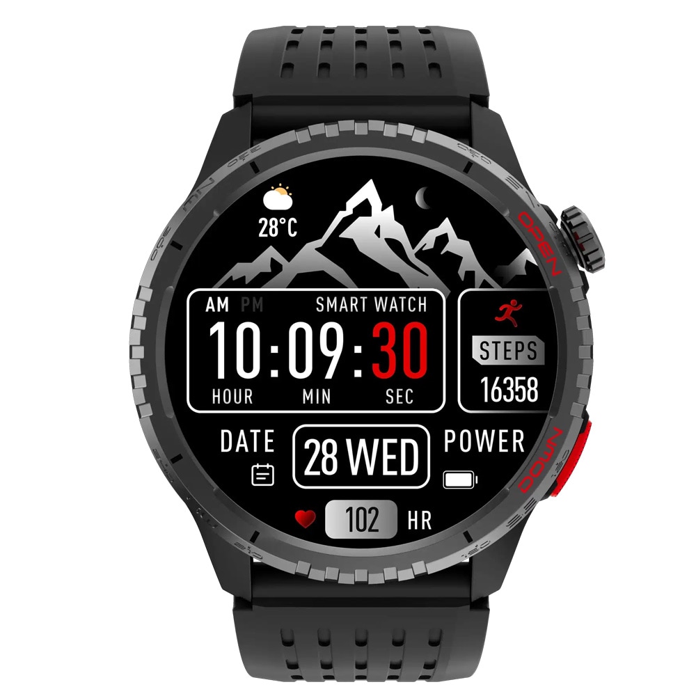 Denver SWG-345B Smartwatch - Svart / GPS-klocka med pekskärm / Smartklocka med AMOLED, bild 2
