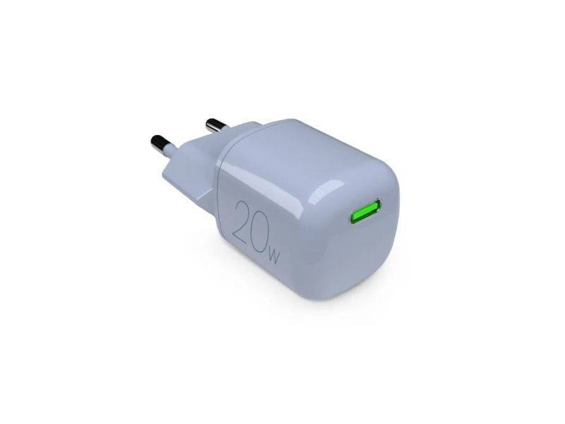 PURO MiniPro USB-C-väggladdare 20 W PD GaN, blå