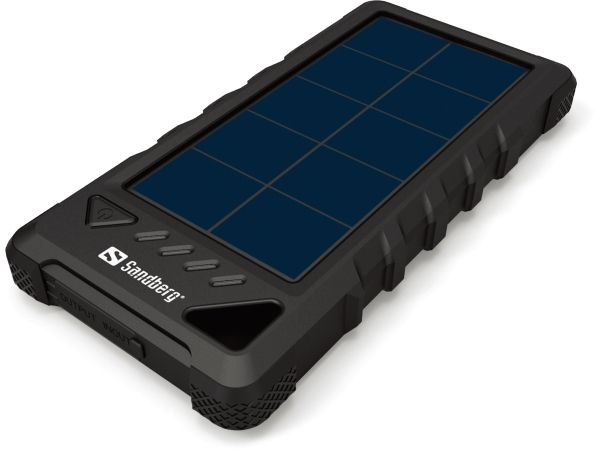 16.000 mAh Outdoor Solar PowerBank, Black, bild 4