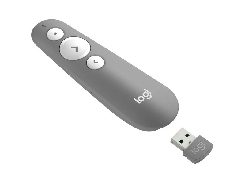 Logitech R500s, presentationsfjärrkontroll med laser, RF/Bluetooth, max 20 m - Mellangrå, bild 3