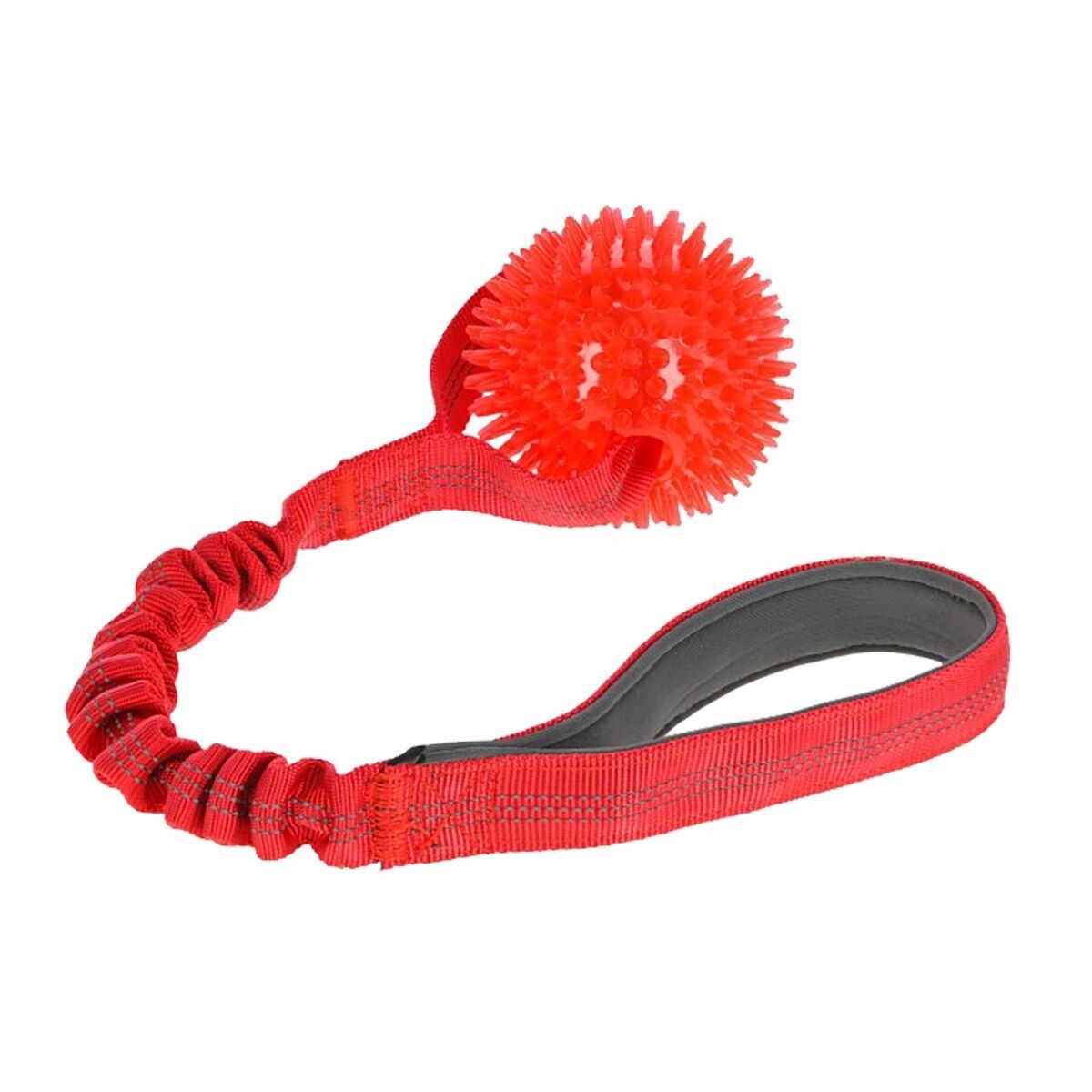 Kerbl Bungee Boll med Handtag Röd