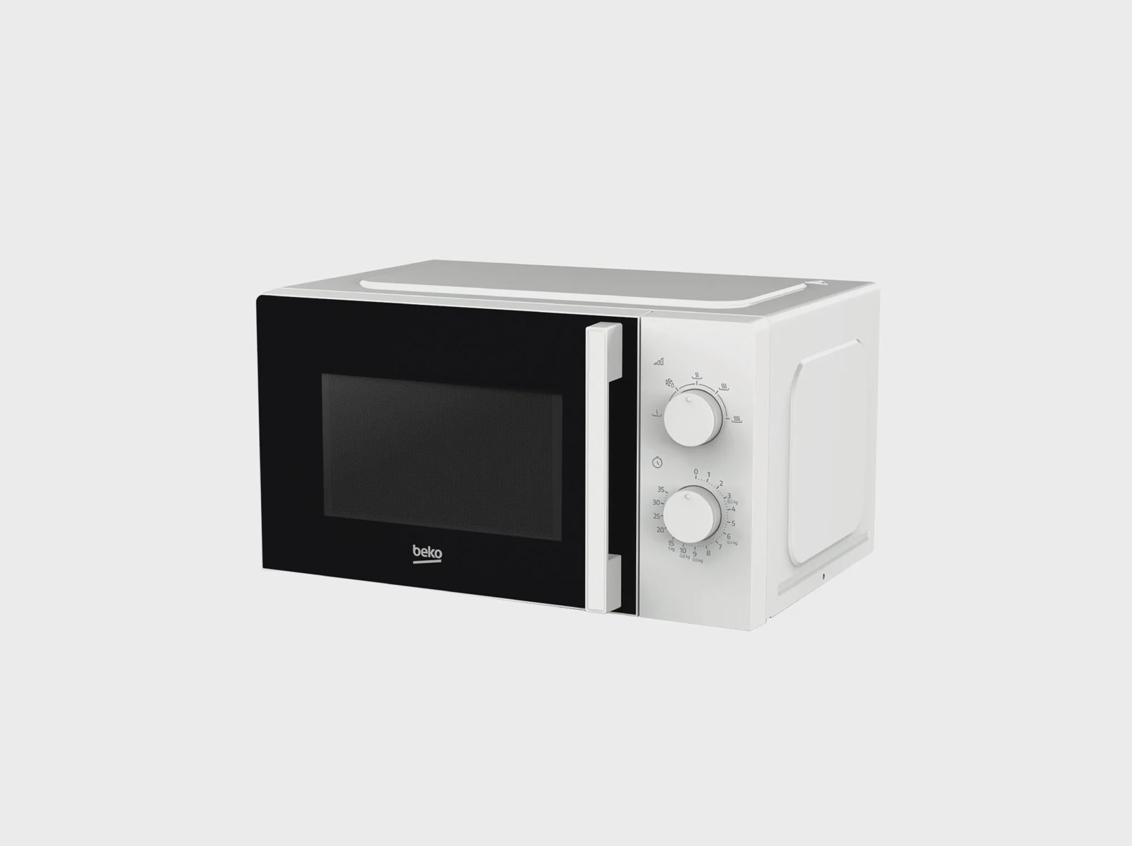 Beko MOC20100W2, Bänkdiskmaskin, Enbart mikrovågsugn, 20 l, 700 W, Rotations-, Vit