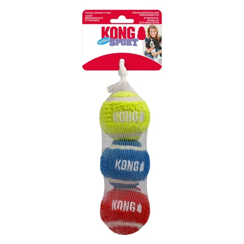 Kong - Sport Softies Ball - M - 3-pack - Mix - 6,5 cm