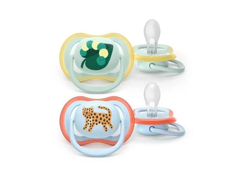 Philips Avent Ultra Air napp, 0–6 m, 2-pack, Ljusgrön/Ljusblå med motiv, bild 4