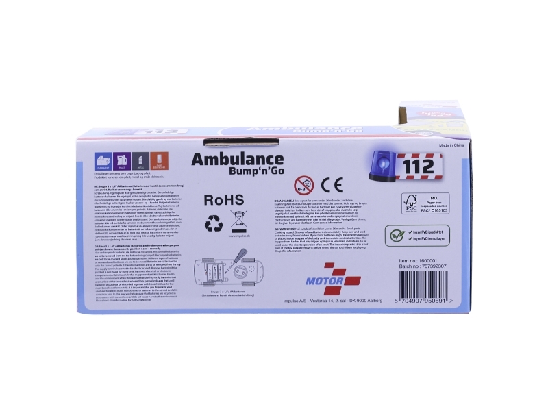 Ambulans bump n' go m/ljus och ljud