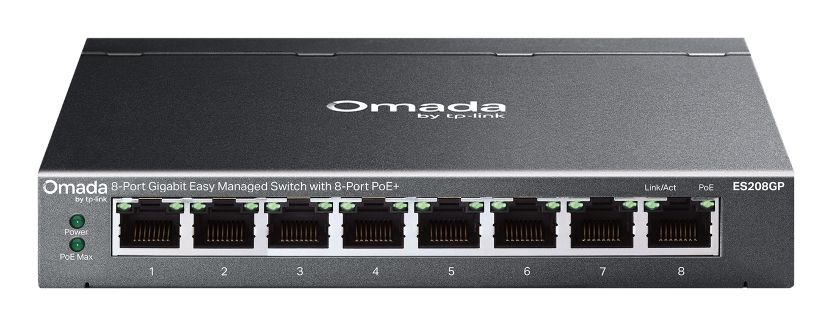 TP-Link ES208GP Omada 8-Port Gigabit Managed Switch med 8-Port PoE+, bild 2