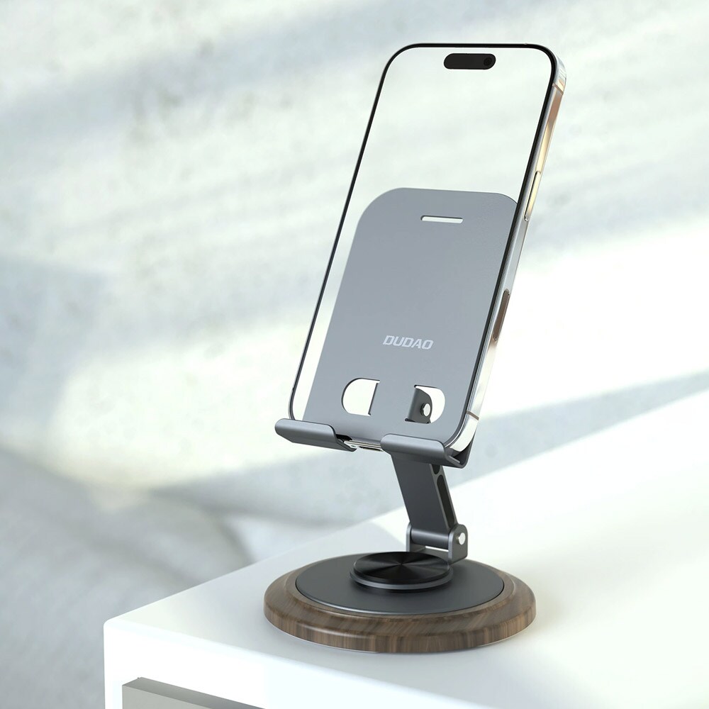 Dudao bordsställ för smartphone, 360° rotation, justerbar vinkel - Grå, bild 3