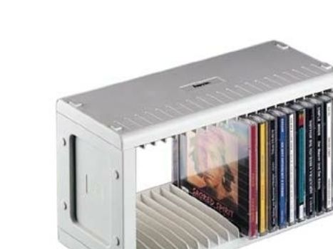 Hama CD Rack 20 (48402) CD/DVD-ställ, 20 skivor, 289 x 157 x 125 mm, grå