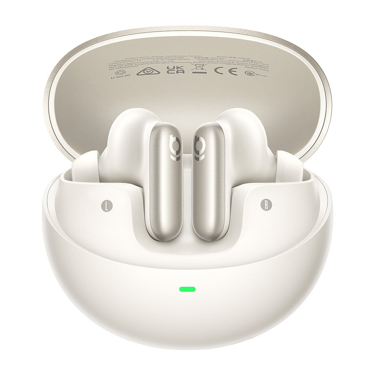 Baseus Inspire XP1 Trådlösa In-Ear Hörlurar - Vit, bild 2