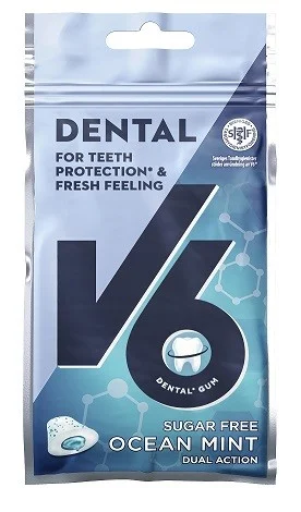 V6 Dental Dual Action Ocean Mint, 30 g