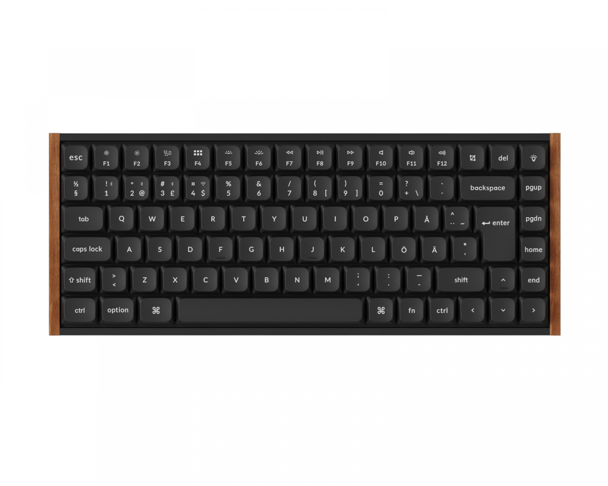 Keychron K3 Ultra Wood Black Wireless POM Red