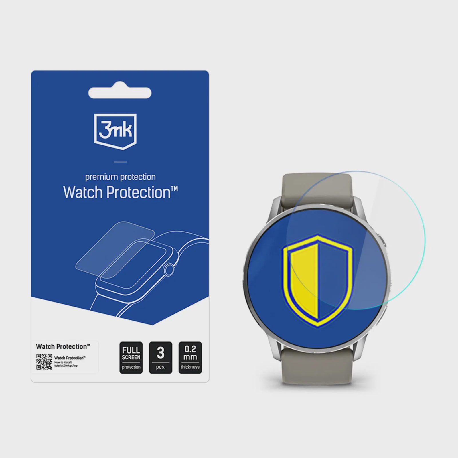 3mk Klockskydd ARC Smartwatch-skärmskydd för Garmin Venu 4 45mm