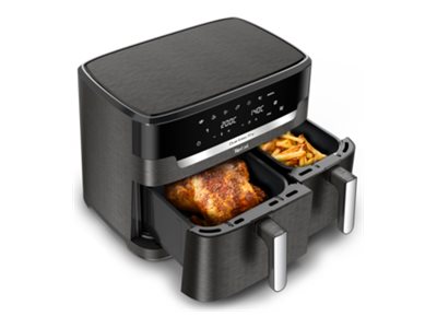 Tefal EY942HE0 airfryer 2700 W Easy Fry Dual XXL 11 L, mörkgrå