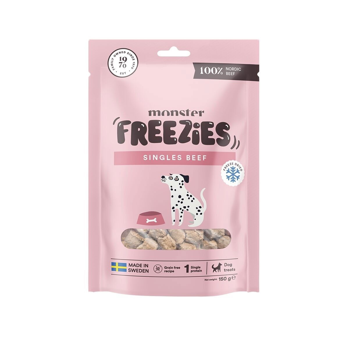 Monster Hundgodis Frystorkad Biff 150 g